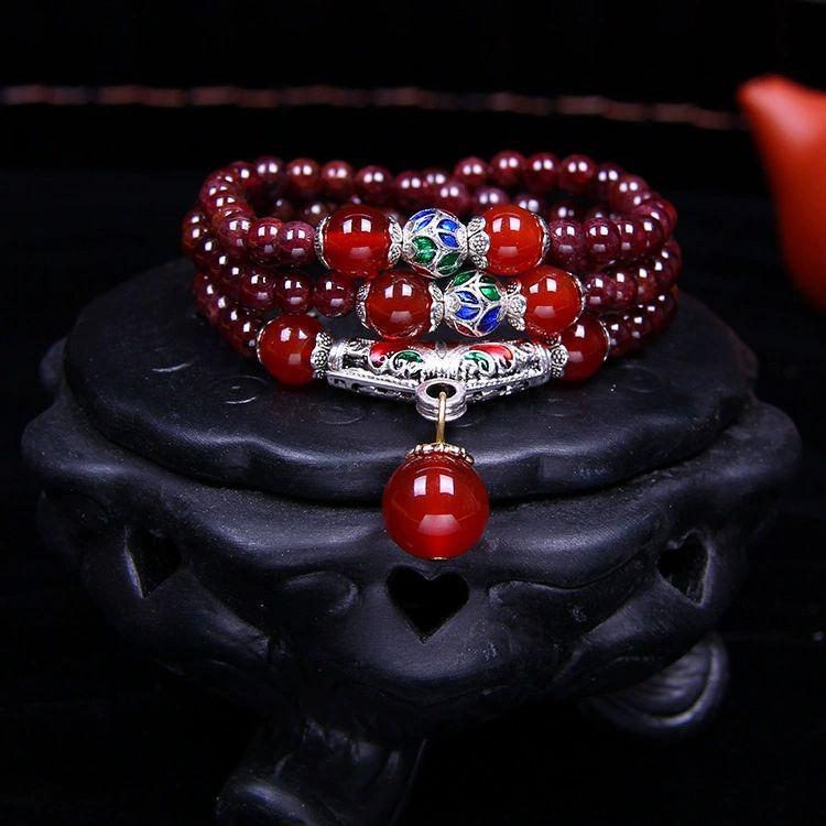 Natural Garnet Bracelet, Stone of Vitality & Passion, Perfect for Daily Wear