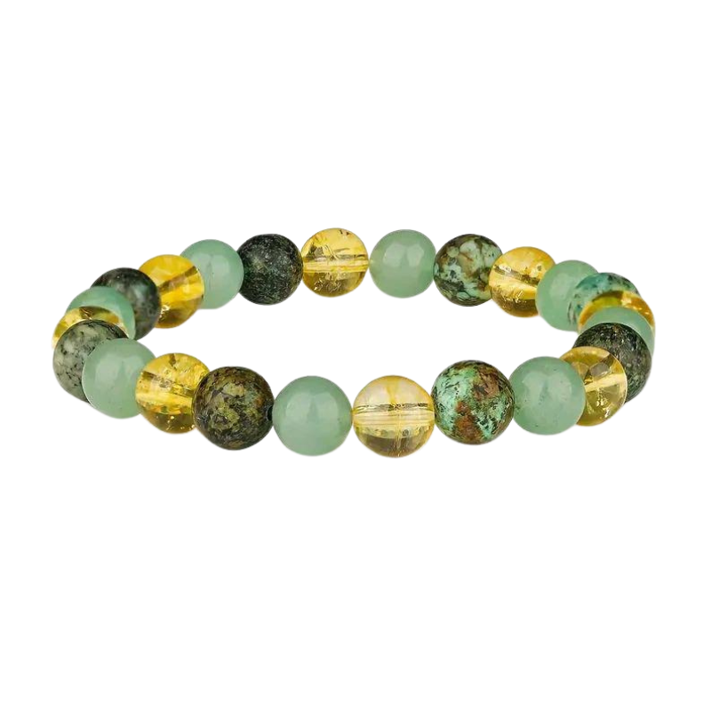 INTUITION ENHANCING STONE BRACELET - MOONSTONE & AFRICAN PINE