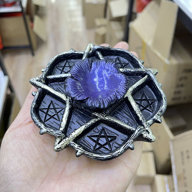 Crystal Ball Resin Base Five-Star Ball Stand Ornament