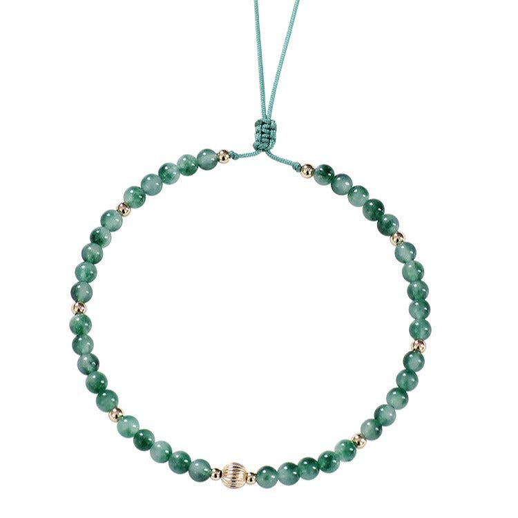 Natural Chrysoprase Agate 14K Gold-Filled Convertible Bracelet & Anklet - 2-in-1 Luxe Jewelry