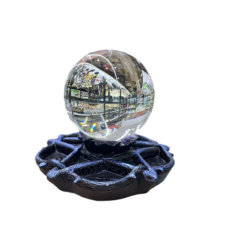 Crystal Ball Resin Base Five-Star Ball Stand Ornament