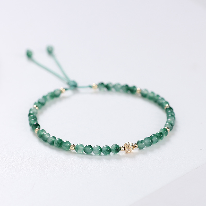 Natural Chrysoprase Agate 14K Gold-Filled Convertible Bracelet & Anklet - 2-in-1 Luxe Jewelry