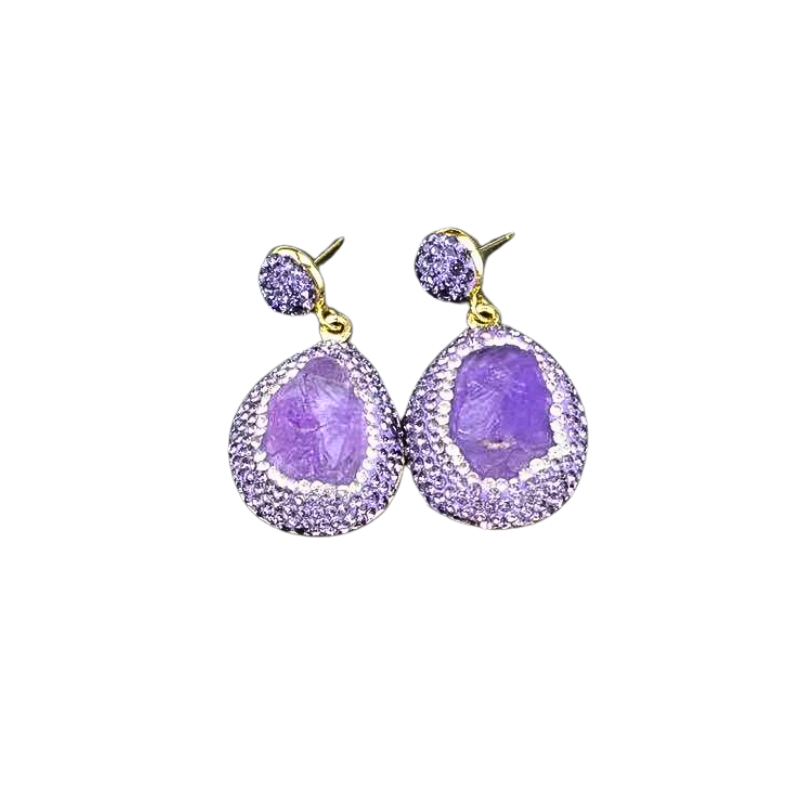 AMETHYST JEWELRY SET - 3 PIECE HANDCRAFTED LUXURY