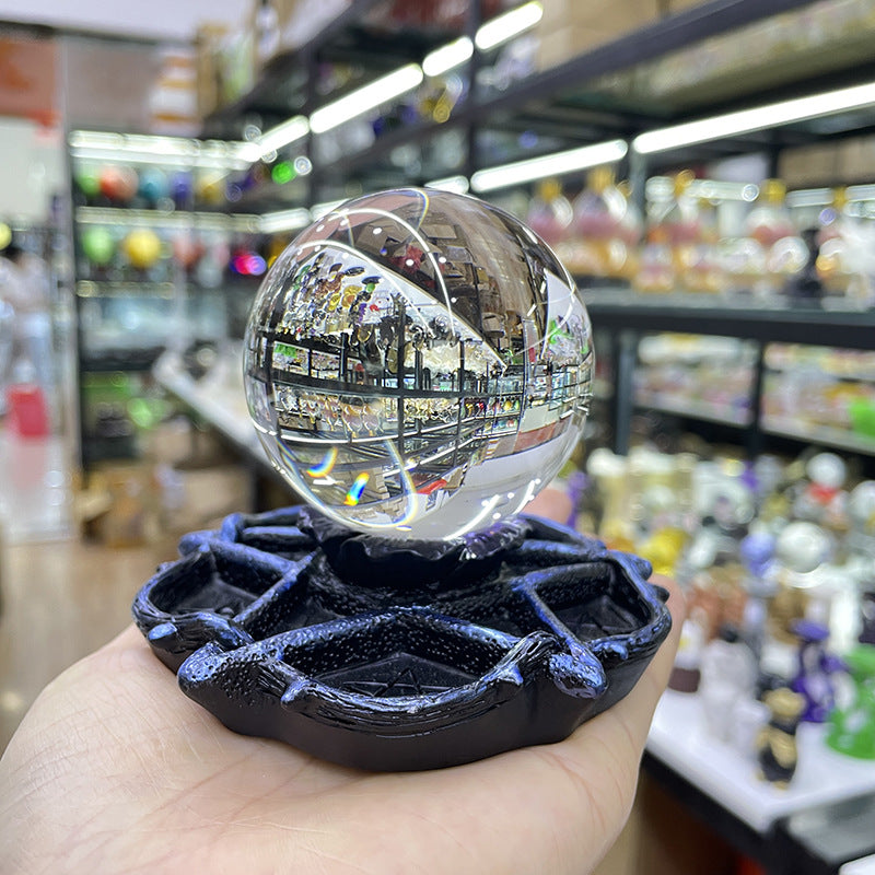 Crystal Ball Resin Base Five-Star Ball Stand Ornament