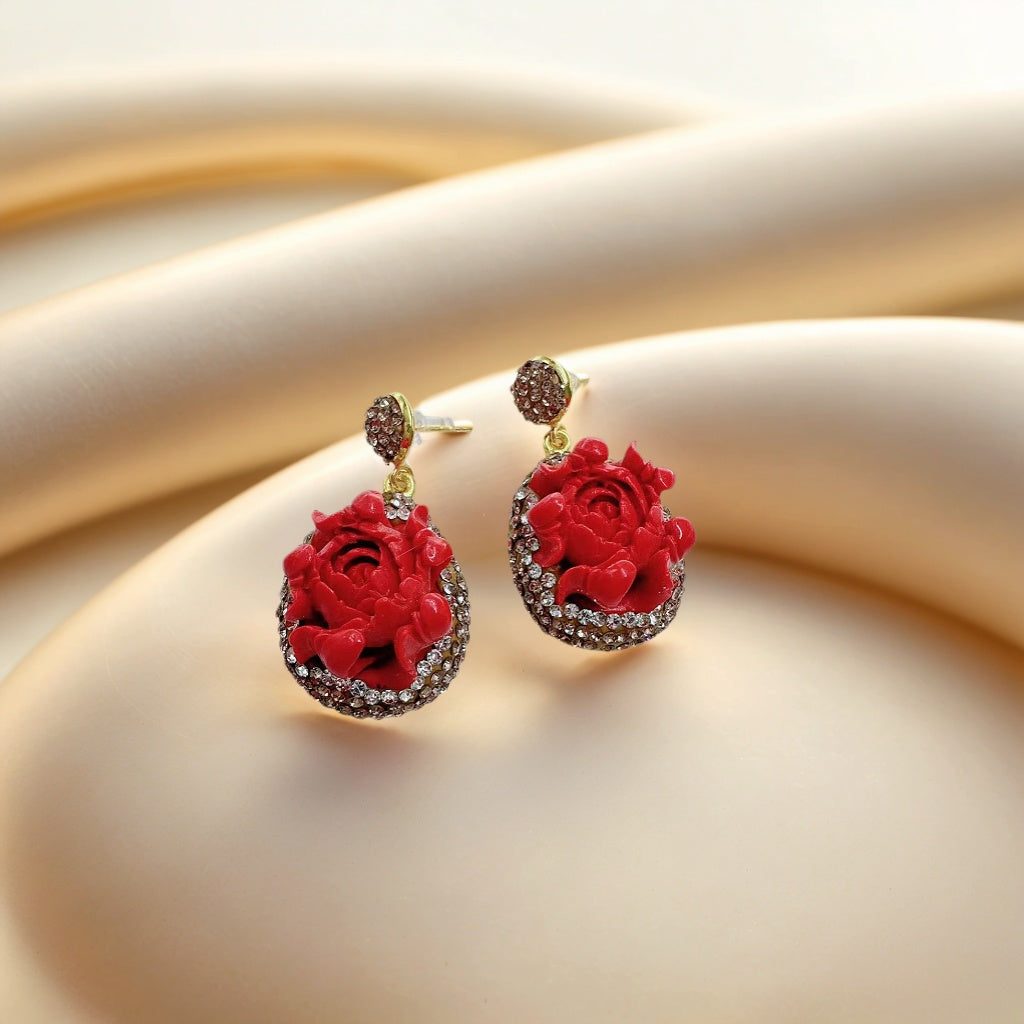 PEONY & PEARL JEWELRY SET - 4 PIECE LUXURY COLLECTION