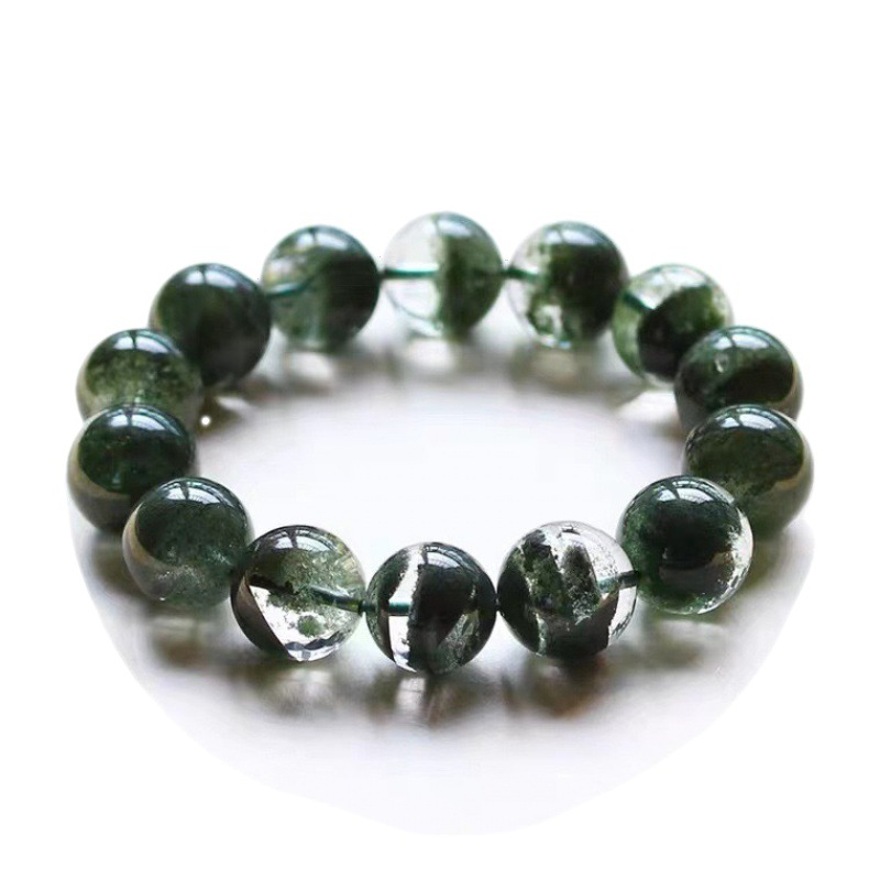 Natural Green Phantom Quartz Bracelet - Wealth & Career Luck