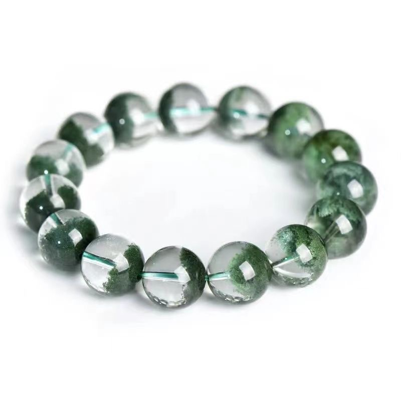 Natural Green Phantom Quartz Bracelet - Wealth & Career Luck