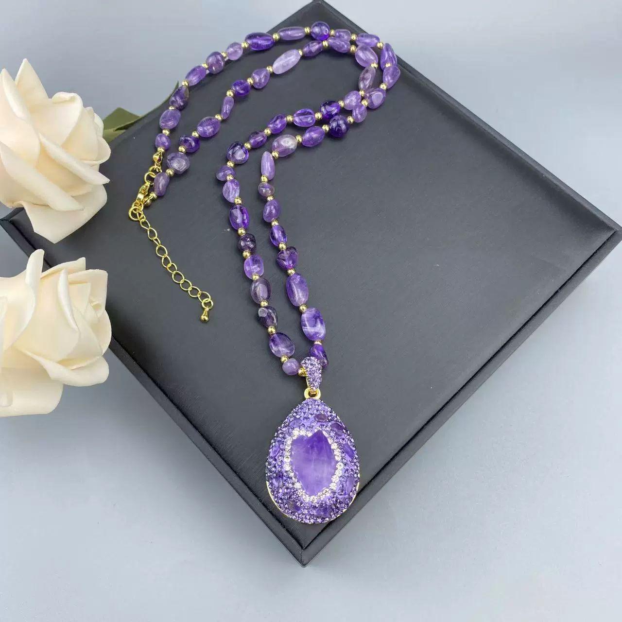 AMETHYST JEWELRY SET - 3 PIECE HANDCRAFTED LUXURY