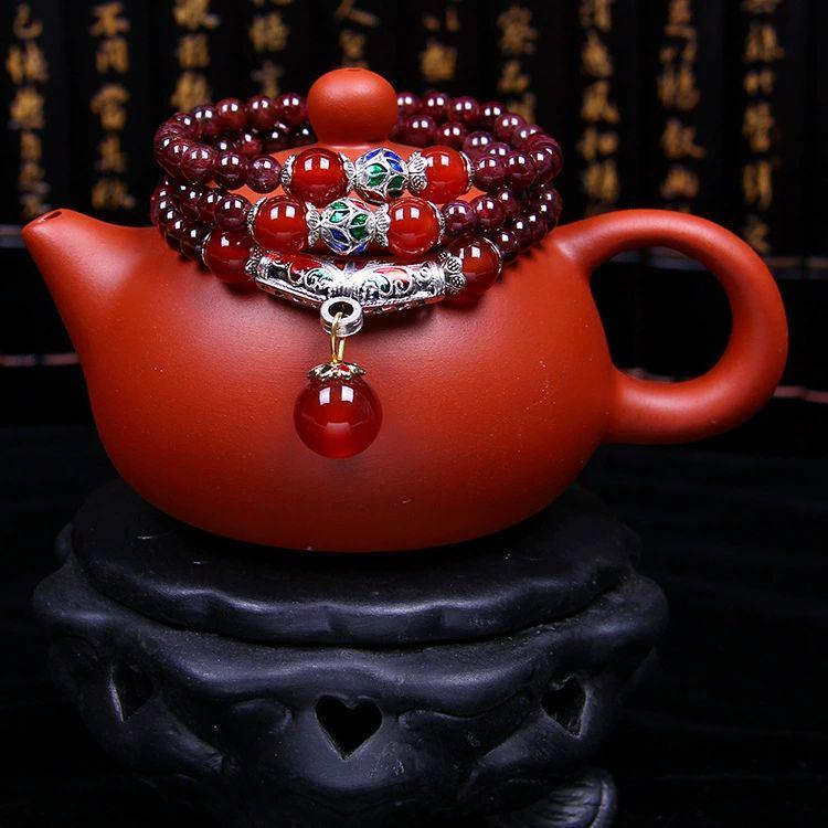 Natural Garnet Bracelet, Stone of Vitality & Passion, Perfect for Daily Wear