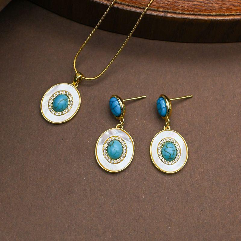 Elegant Turquoise Jewelry Set | Perfect for Office Wear