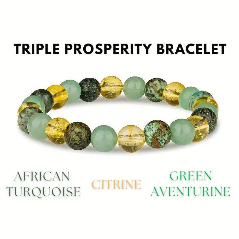 INTUITION ENHANCING STONE BRACELET - MOONSTONE & AFRICAN PINE