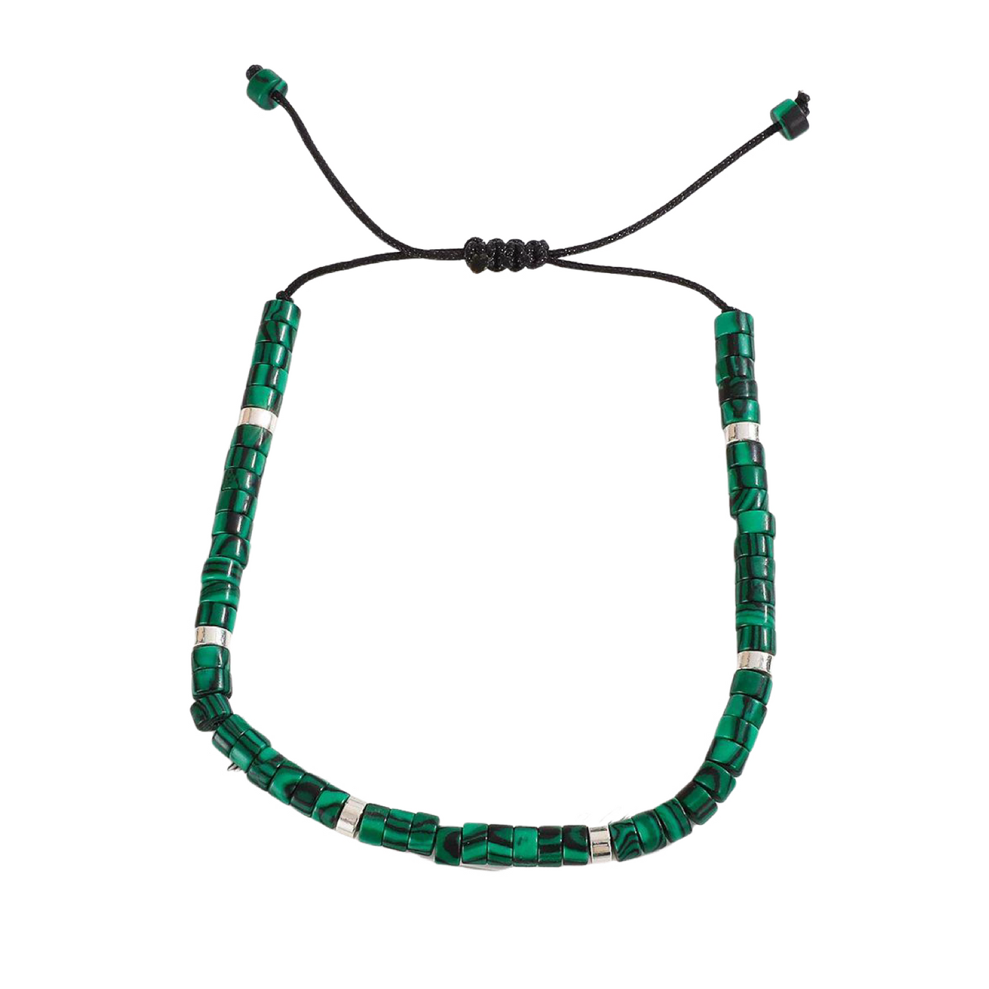 MINIMALIST NATURAL STONE BEAD BRACELET - 28CM ADJUSTABLE