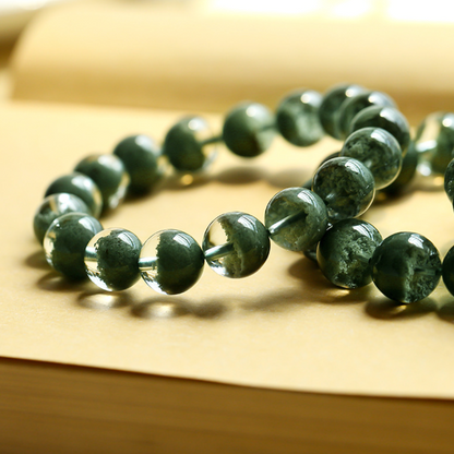 Natural Green Phantom Quartz Bracelet - Wealth & Career Luck