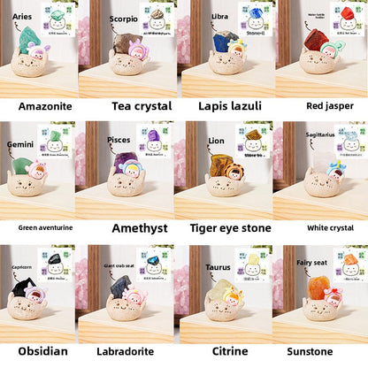 12 Zodiac Crystal Ornaments