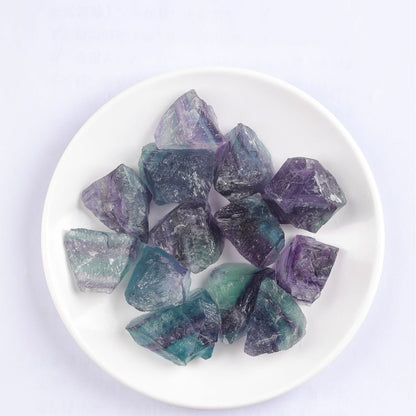 Rainbow Fluorite Raw Stone | Multicolor Crystal Specimen