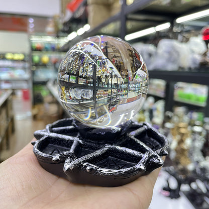 Crystal Ball Resin Base Five-Star Ball Stand Ornament