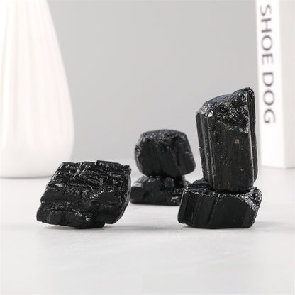 Black Tourmaline energy shield at home entryway - Spiritual guardian neutralizing negative environmental energy