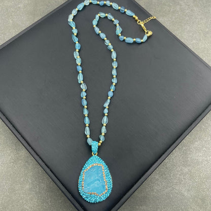 AQUAMARINE JEWELRY SET - 4 PIECE COLLECTION