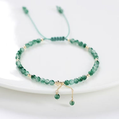 Natural Chrysoprase Agate 14K Gold-Filled Convertible Bracelet & Anklet - 2-in-1 Luxe Jewelry