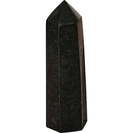 Black Tourmaline Single-Terminated Hexagonal Prism | Protective Energy Crystal