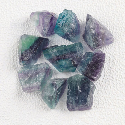 Rainbow Fluorite Raw Stone | Multicolor Crystal Specimen